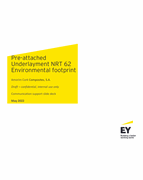 Pre-attached  Underlayment NRT 62 Environmental footprint